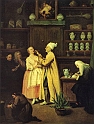 LONGHI PIETRO (1702-1785) - Il farmacista. (1752). Venezia, Galleria dell'Accademia.